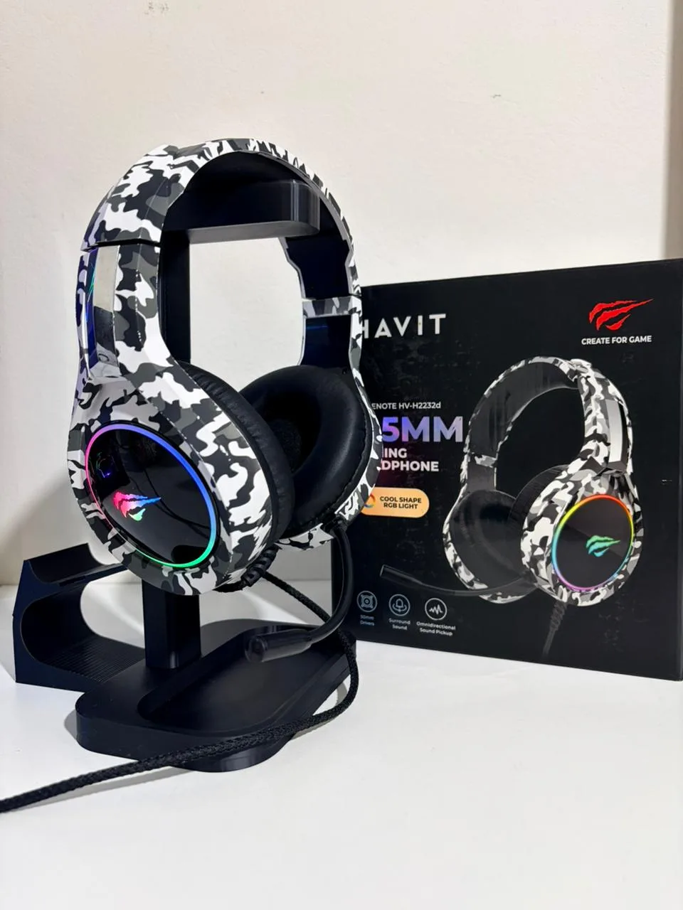 Headset Gamer Havit Gamenote H2232d Camuflado