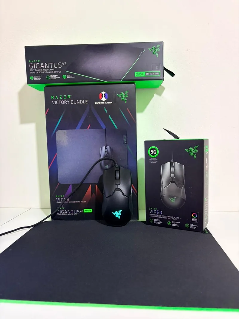 Kit Razer Mouse Victory Bundle Viper + Mousepad Gigantus V2