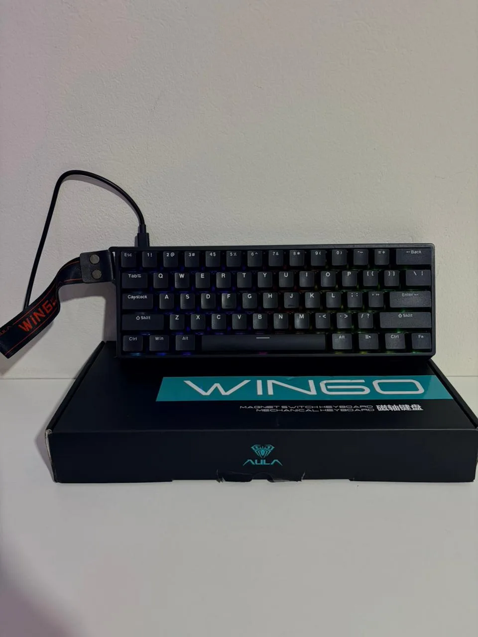 Teclado Aula Win60 HE Magnetic Switch Mechanical Keyboard