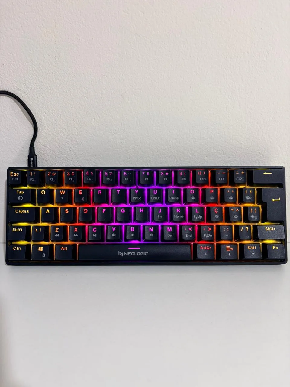 Teclado Neologic Precision Pro Dark Switch Blue
